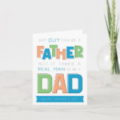 義理のお父さん代役 バパの日おめでとう カード (正面)