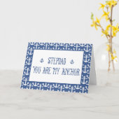 義理のお父さん – あなた私のいかりに幸せな父の日 カード (黄色い花)