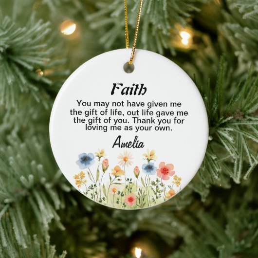 義理のオーナメント,結婚の贈り物，結婚した 2025，親 セラミックオーナメント (ツリー)