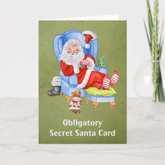 義理のシークレットサンタカード シーズンカード (正面)