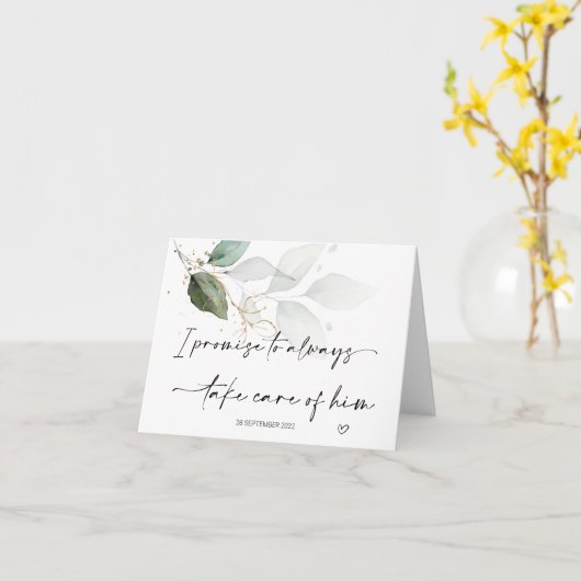 義理の両親が嫁気にに贈る結婚もの カード (黄色い花)