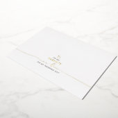 義理の両親への結婚式メッセージ 箔招待状 (回転した状態)