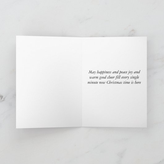 義理の兄のクリスマスグリーティングカード シーズンカード (内部)