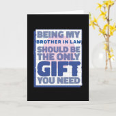 義理の兄への最高の面白いプレゼント カード (黄色い花)