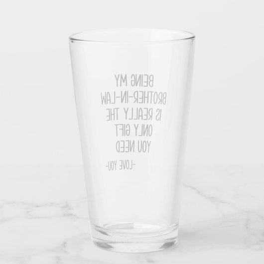 義理の兄弟だけなら本当に贈り物だ タンブラーグラス (裏面)