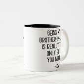 義理の兄弟だけなら本当に贈り物だ ツートーンマグカップ (正面右)