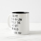 義理の兄弟だけなら本当に贈り物だ ツートーンマグカップ (正面左)