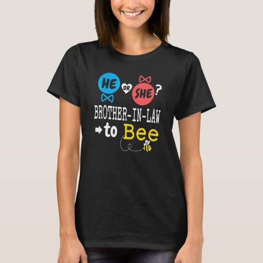 義理の兄弟になるのは彼か彼女かミツバチの性別発表 ファミ Tシャツ (正面)