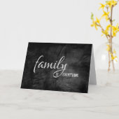 義理の兄弟のための黒い革の誕生日 カード (黄色い花)