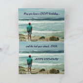 義理の兄弟のハッピーバースデー人と海波 カード (内部)