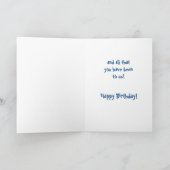 義理の兄弟のバースデー・カード カード (内部)