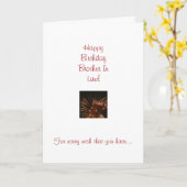 義理の兄弟のバースデー・カード カード (黄色い花)