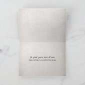 義理の兄弟のブラウンレザー誕生日 カード (内部)