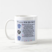 義理の兄弟の詩の第40誕生日 コーヒーマグカップ (左)