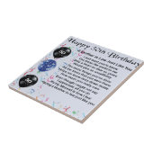 義理の兄弟の詩の第50誕生日 タイル (側面)