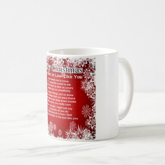 義理の兄弟の詩-クリスマスのデザイン コーヒーマグカップ (正面右)