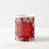 義理の兄弟の詩-クリスマスのデザイン コーヒーマグカップ (中央)