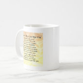 義理の兄弟の詩-クリーム コーヒーマグカップ (正面左)