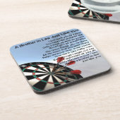 義理の兄弟の詩-投げ矢のデザイン コースター (左側)