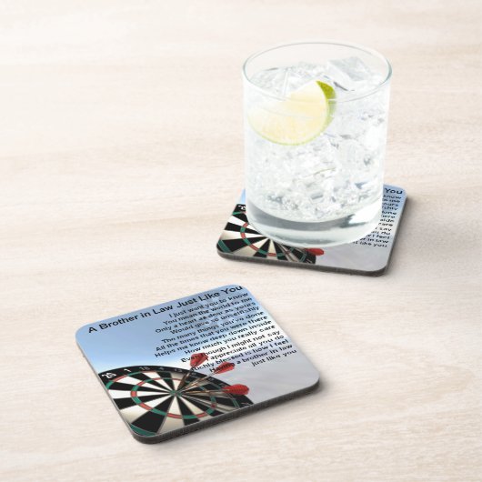 義理の兄弟の詩-投げ矢のデザイン コースター (右側)