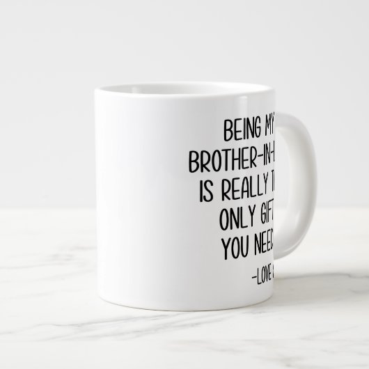義理の兄弟マグ ジャンボコーヒーマグカップ (正面右)