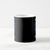 義理の兄弟啓発Tシャツ・ターコイズ&パープル コーヒーマグカップ (中央)