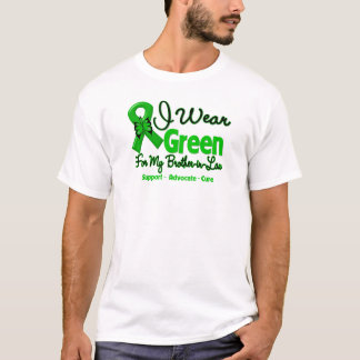 義理の兄弟 – 緑の認識度リボン Tシャツ