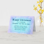 義理の別れの聖降誕祭おめでとう カード (黄色い花)