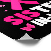 義理の妹の乳がんで衣服ピンク ポスター (角)