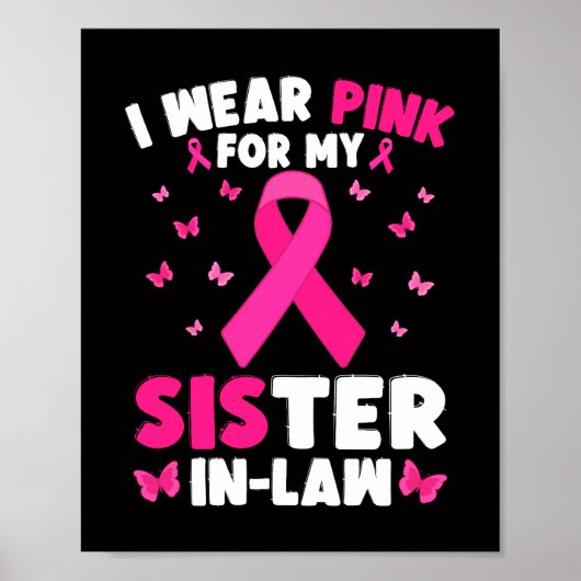 義理の妹の乳がんで衣服ピンク ポスター (正面)