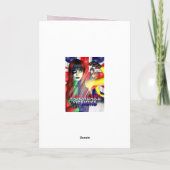 義理の妹の誕生日カード、チューリップ カード (裏面)