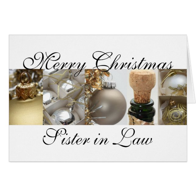 義理の妹は白いキリストのクリスマス金ゴールドメリー (正面横)