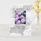 義理の妹誕生日アジサイ カード (黄色い花)