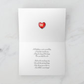 義理の妹、ピンクのバラの誕生日カード カード (内部)