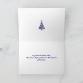 義理の姉と兄のクリスマスカード シーズンカード (内部)