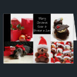 義理の姉と兄の赤いクリスマスコラージュのカード<br><div class="desc">Studioportosabbia,  studio porto sabbia,  red collage christmas card, 違う languages，家庭関係，季節，オーナメント, オーナメント，休日，季節の挨拶， x-mas，ベア，ドイツ短編指違う，チョコレート，写真，玉，ドイツ語，写真，ボール，イタリアン, オランダ，コラージュ，レッド，バラ, バラ，雪，クリスマス装飾，カーストカット，ナターレ，ナイテーン，自宅からご家族さま、ご挨拶を。</div>