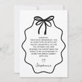 義理の姉に手弓を引結婚く 招待状 (裏面)