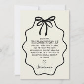 義理の姉に手弓を引結婚く 招待状 (裏面)