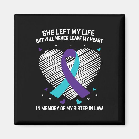 義理の姉の思い出に自殺認識度Pr マグネット (正面)