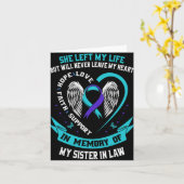 義理の姉の自殺を悼んで カード (黄色い花)