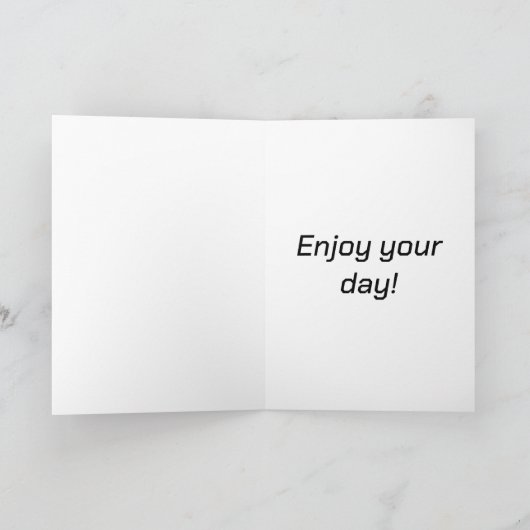 義理の姉の誕生日 カード (内部)