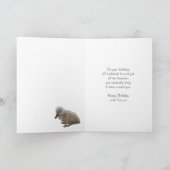 義理の姉妹のバースデー・カード-白鳥 カード (内部)