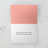 義理の姉妹水玉模様誕生日カード カード (内部)