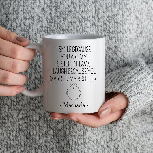 義理の姉結婚ブライダルシャワー誕生会 マグカップ