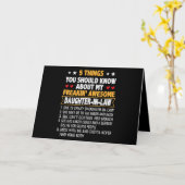 義理の娘から遠い姑 カード (黄色い花)