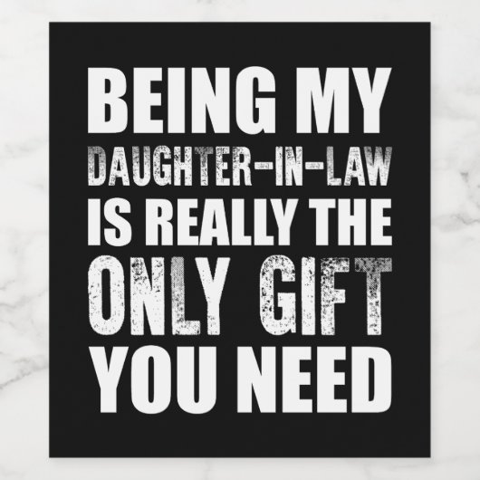 義理の娘がクリスマスの娘を産んだこと ワインラベル (シングルラベル)