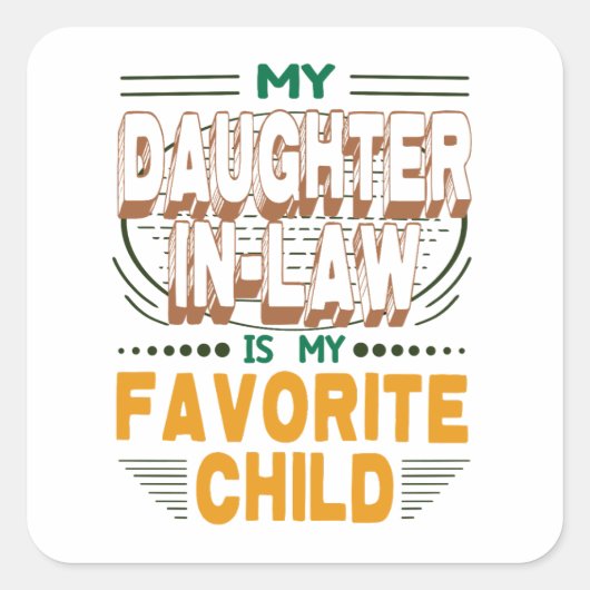 義理の娘が子お気に入りのだ スクエアシール (正面)