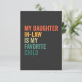 義理の娘が子お気に入りのレトロ サンキューカード (スタンド正面)