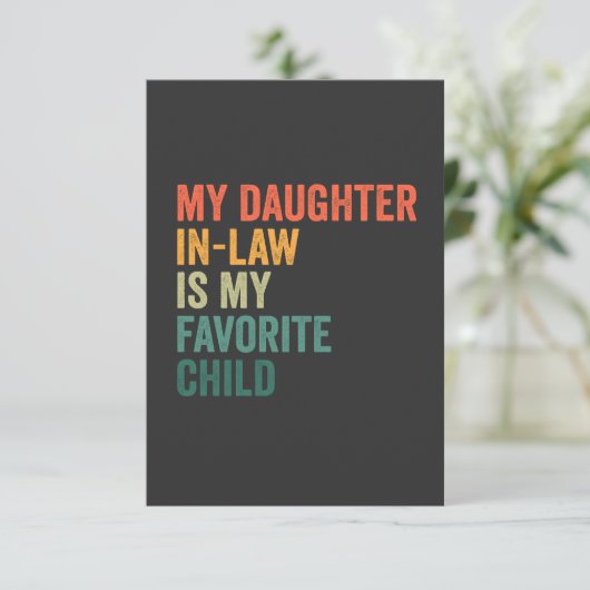 義理の娘が子お気に入りのレトロ サンキューカード (スタンド正面)