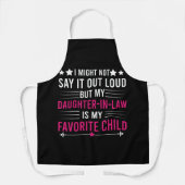 義理の娘が子お気に入りの親 エプロン (正面)